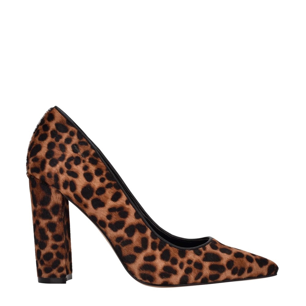 NWT Marc Fisher LTD Abilene Genuine Calf Hair Pump in Leopard Print SZ 6 M
